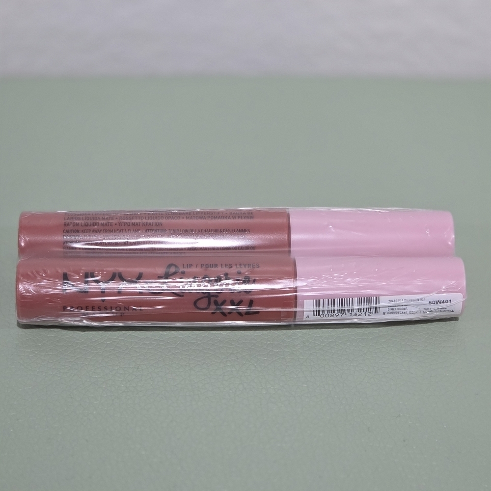 NYX Lip Lingerie XXL 2pk Matte Lipsticks in Candela Babe - Picture 6 of 6